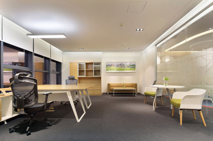 金融集團總經(jīng)理辦公室裝修設計效果圖