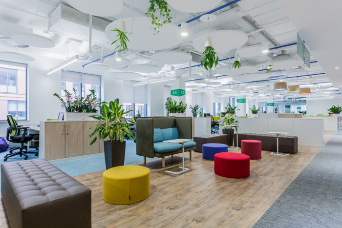 環保辦公室休息區裝修設計效果圖