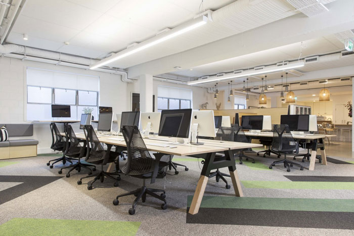 開放式辦公室辦公區裝修設計效果圖