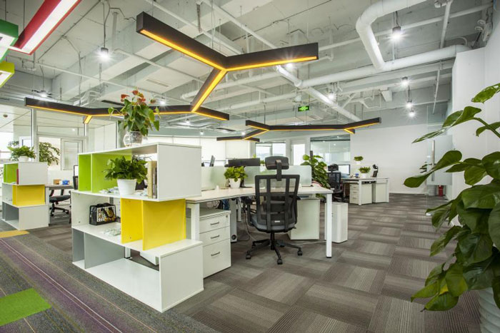 杭州閘弄口辦公室辦公區裝修設計效果圖