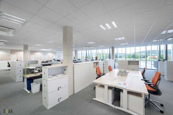 廠房研發中心辦公室辦公區裝修設計效果圖