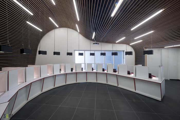 廠房研發中心辦公室展示區裝修設計效果圖