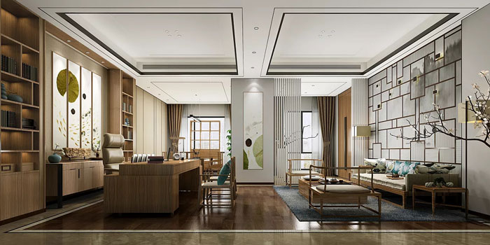 新中式風格裝修設計效果圖
