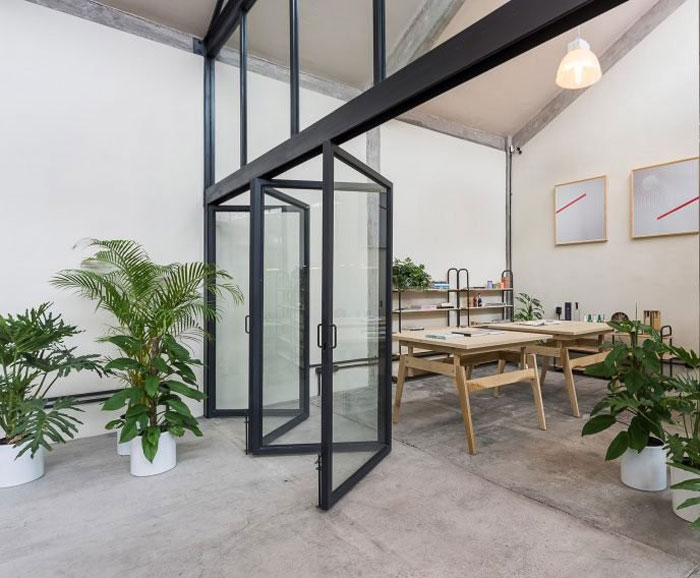 工廠辦公室交流區(qū)改造裝修設計效果圖