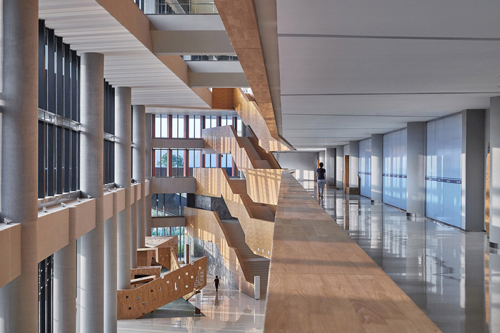 研發中心辦公樓二樓過道裝修設計效果圖