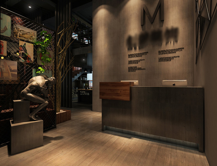 loft閣樓辦公室前臺裝修設(shè)計(jì)效果圖