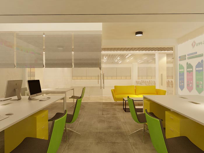 黨群服務中心辦公室裝修設計效果圖