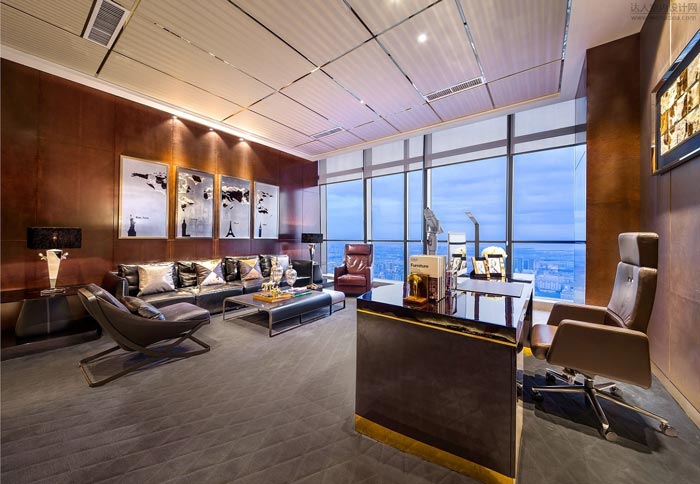 金融控股公司經理辦公室裝修設計效果圖