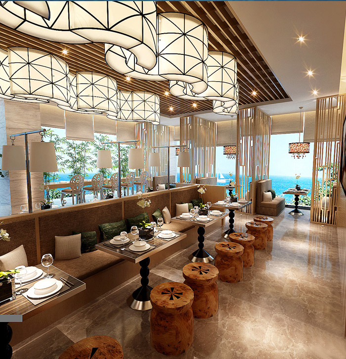 湘菜館餐區裝修設計效果圖