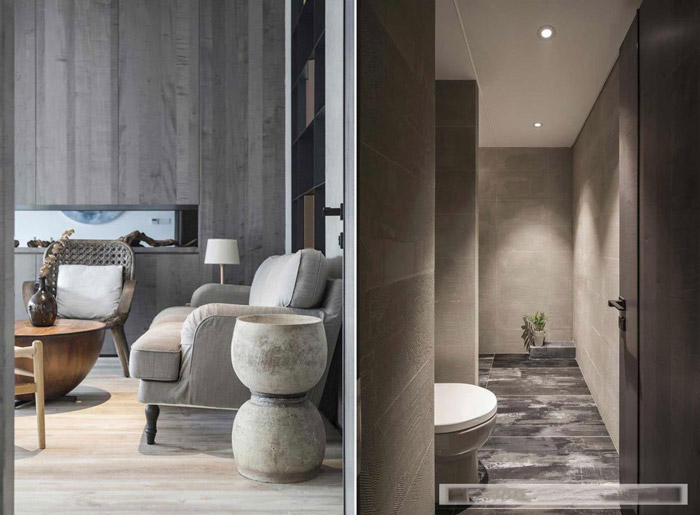 新中式風格辦公室休息區設計效果圖