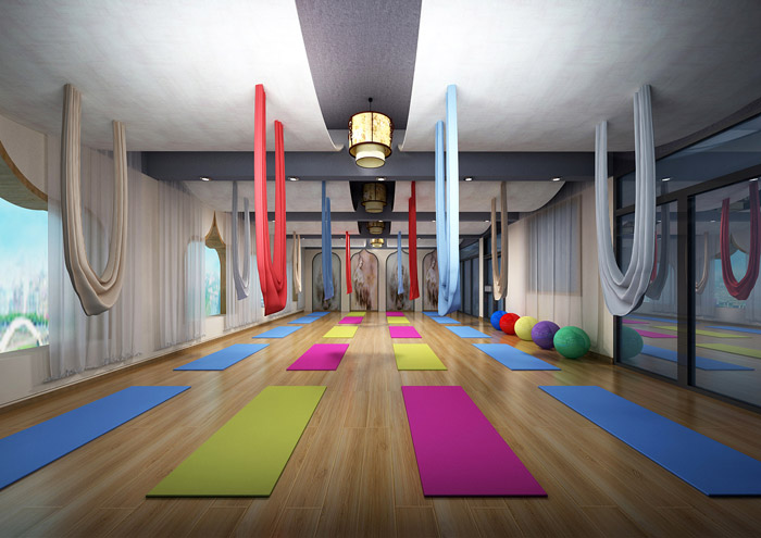 瑜伽館瑜伽區裝修效果圖