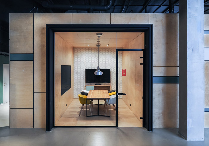 共享辦公空間會議室裝修設(shè)計效果圖