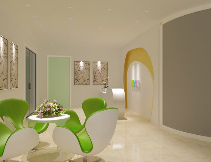 幼兒培訓機構接待區裝修設計效果圖