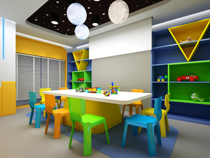 少兒培訓(xùn)機(jī)構(gòu)教室裝修設(shè)計效果圖