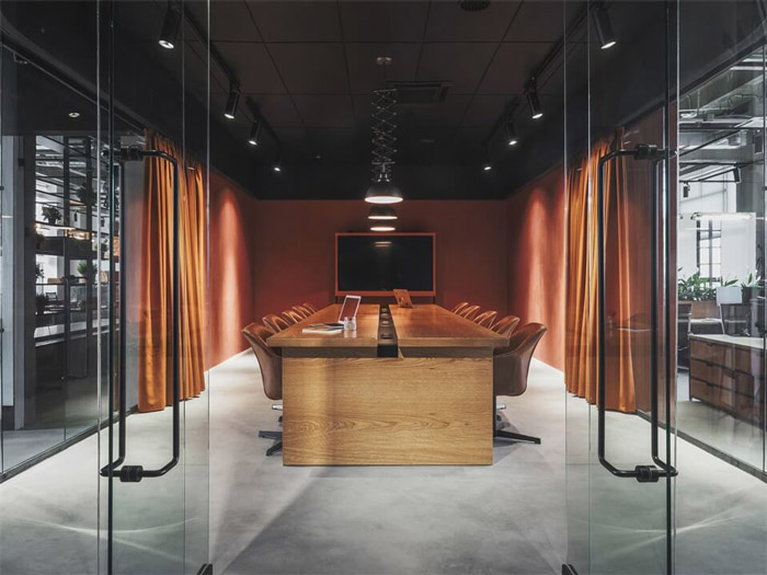包豪斯風格辦公室會議室裝修設計效果圖