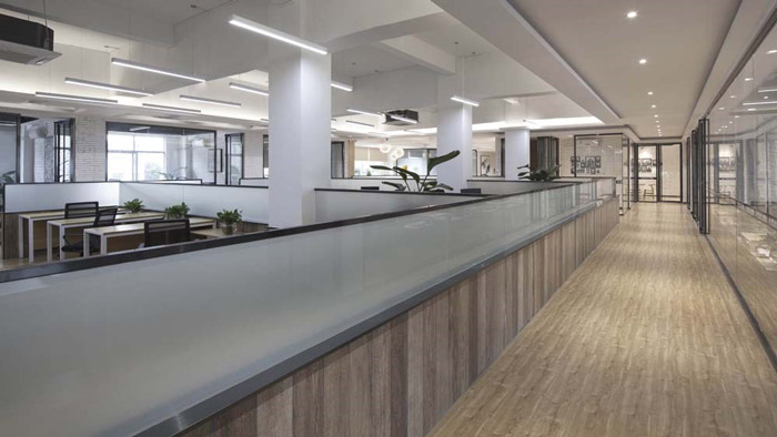 工廠辦公室辦公區設計裝修效果圖