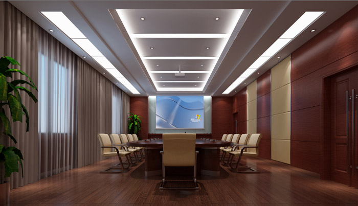 公安辦公樓會議室裝修設計效果圖