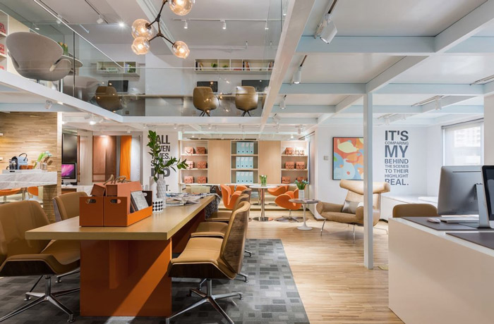 loft風格辦公室辦公區裝修效果圖