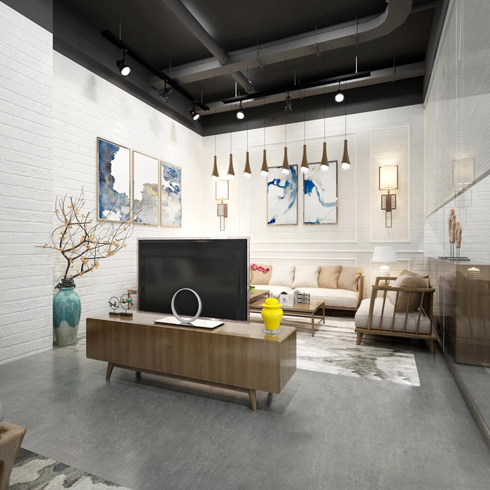 工業風辦公室交流區裝修效果圖