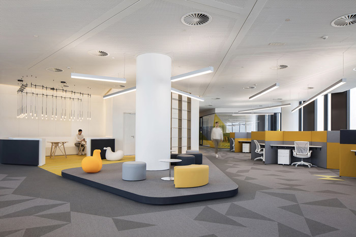 集團辦公室接待區(qū)設計效果圖