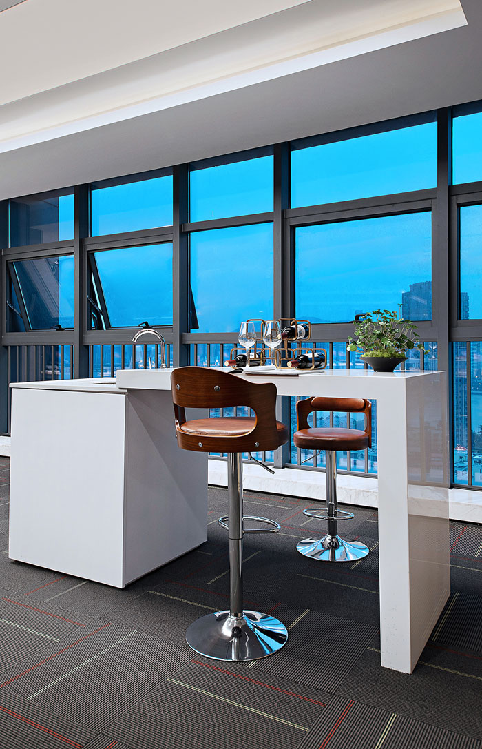 公司寫字樓吧臺裝修設計效果圖