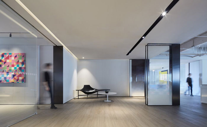 企業辦公室入口設計裝修效果圖