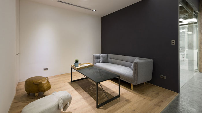 鞋業公司辦公室交流區裝修設計效果圖