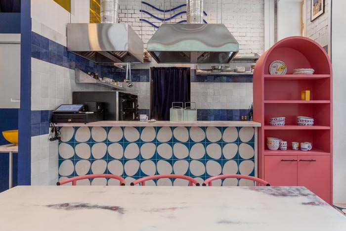 街頭餐廳廚房裝修設計效果圖