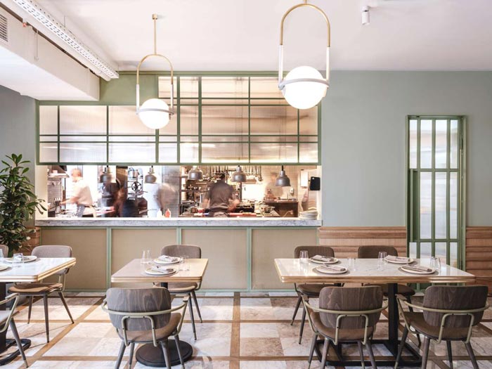 兩層夢幻餐廳餐區裝修設計效果圖