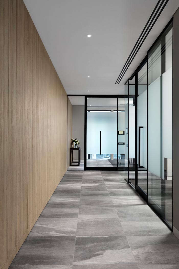 1800平方辦公室走廊裝修設計效果圖