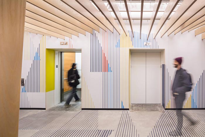 微軟研發中心電梯間裝修設計效果圖