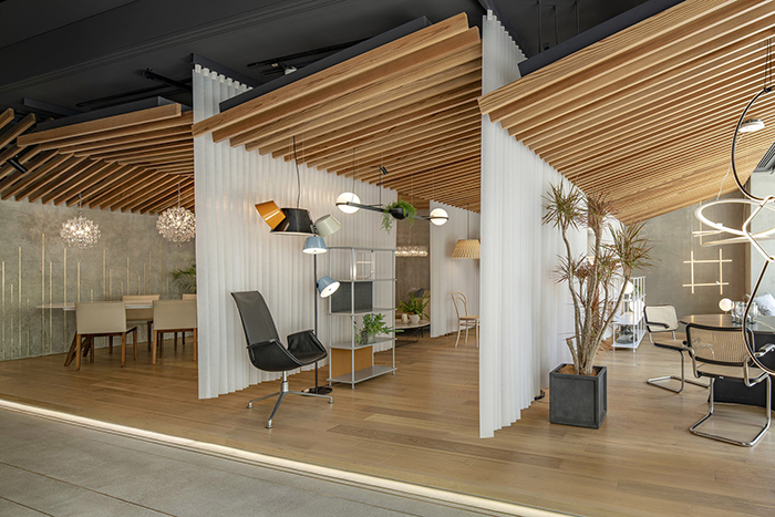 1600方現代風展廳和辦公室設計