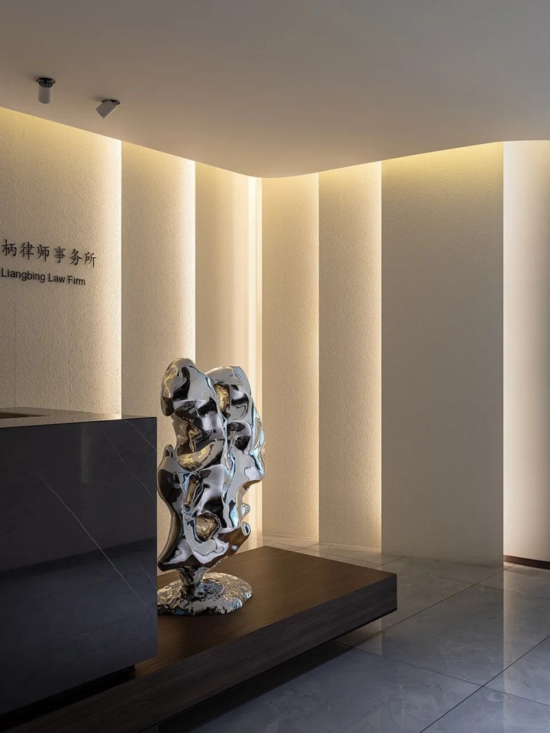 沉穩內斂的律所事務所辦公室空間設計裝修【1000平方米】